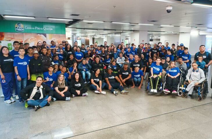 Imagem de compartilhamento para o artigo Seleção paralímpica de MS, com 118 atletas, embarca para etapa regional em Brasília   da MS Todo dia